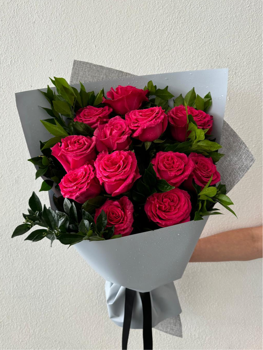 Dozen Pink Rose Bouquet