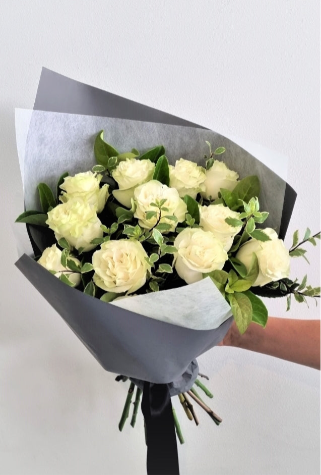 White Roses Bouquet