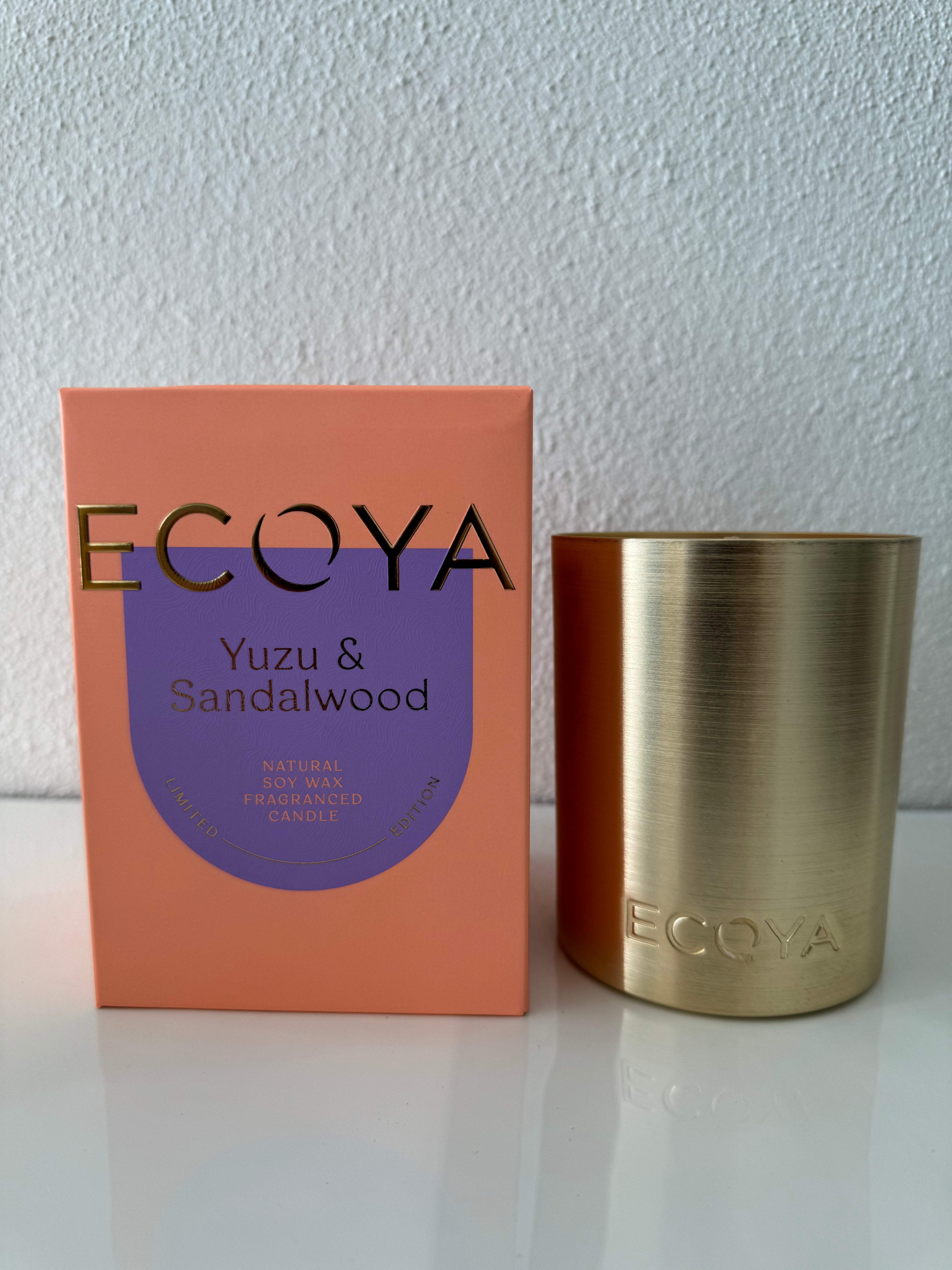 Ecoya Candle-Yuzu and Sandalwood